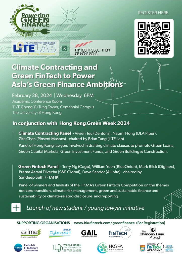 Climate Contracting and Green FinTech to Power Asia’s Green Finance Ambitions