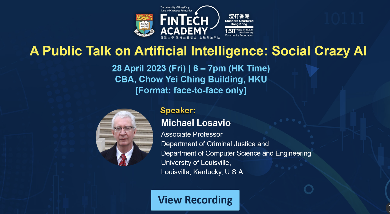 A Public Talk on Artificial Intelligence: Social Crazy AI